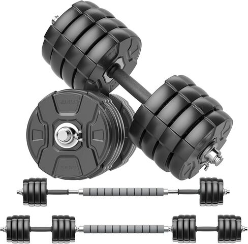RUNWE Adjustable Dumbbells Barbell Set 40 50 70 90 100 lb, 1" Center Hole Weight Set in Saudi Arabia