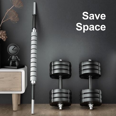 RUNWE Adjustable Dumbbells Barbell Set 40 50 70 90 100 lb, 1" Center Hole Weight Set in Saudi Arabia