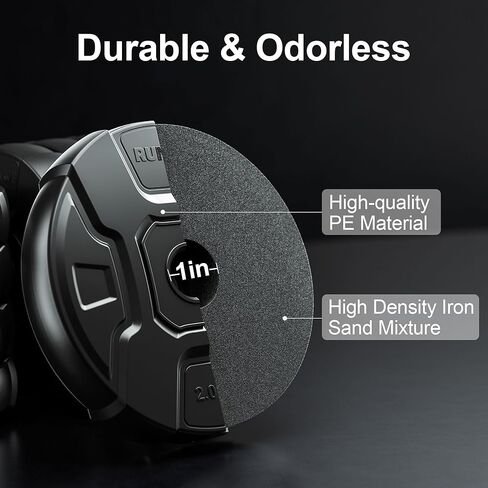 RUNWE Adjustable Dumbbells Barbell Set 40 50 70 90 100 lb, 1" Center Hole Weight Set in Saudi Arabia