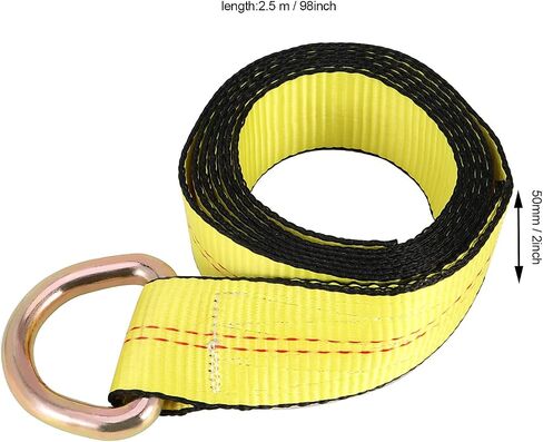 JOIKIT 4 Pack 2 Inch x 8.2 Ft Lasso Tow Strap with D Ring Auto Tie Down for Wheel Lift, Wrecker, Rollback, Tow Truck in Saudi Arabia