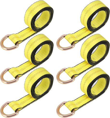 JOIKIT 4 Pack 2 Inch x 8.2 Ft Lasso Tow Strap with D Ring Auto Tie Down for Wheel Lift, Wrecker, Rollback, Tow Truck in Saudi Arabia