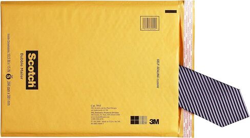Scotch Bubble Mailer, 7.25 x 11-Inches, Size #1, 25-Pack, Yellow in Saudi Arabia