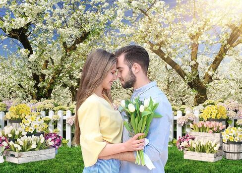 AIIKES 7X5FT Spring Backdrop White Flowers Forest Tree Photography Backdrop Birthday Party Wedding Baby Shower Decor Photo Studio Prop 12-665 in Saudi Arabia