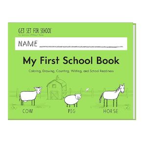 Learning Without Tears - My First School Book Student Activity Workbook, Get Set for School Program - Pre-K, Ages 4+, Pre-Writing, Elementary School Readiness - for School or Home Use
