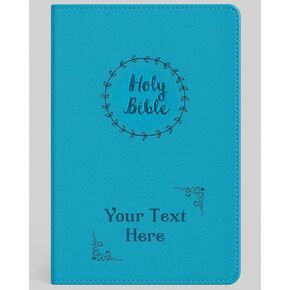Personalized Gift Bible with Name Engraved, NIV Value Thinline, Comfort Print, New International Version, Custom Text & Design, Brown