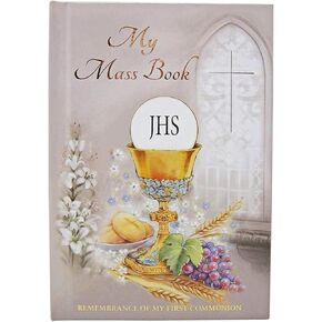 Needzo First Communion Mass Book Missal Keepsake Gift, 6 Inch