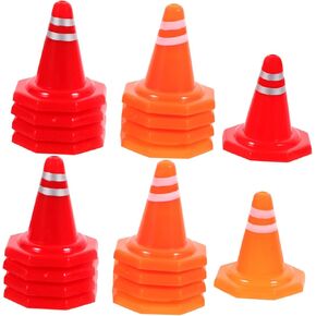 TOYANDONA 30pcs Educational Traffic Cones Cones for Sports Orange Learning Toys Material Safe for Boys and Girls