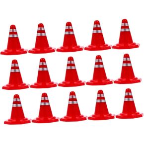 YARNOW 30pcs Road Cone Boys and Girls Road Cone DIY Traffic Roadblock Sign Educational Toy for Traffic Blocks