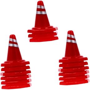 BESPORTBLE 30pcs Road Signs Decor Simulation Roadblocks Table Roadblock for Boys and Girls Education