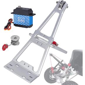 AMK 1/10 Scale RC Truck and Tow Build Kit Updates, Winch Double Stent Rescue Truck Tow Crane Arm Wrecker Kit for 1/10 RC Crawler and Trailer SCX10 TRX4 Capra LCG Chassis DIY Build Updates (Black) in Kuwait