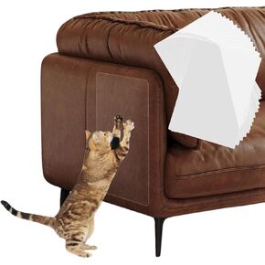 Cat Scratch Furniture Protector - Couch Protector from Cat Claws, Anti-Scratch Leather Sofas Protection, Easy to Remove & No Trace, 16 Pack