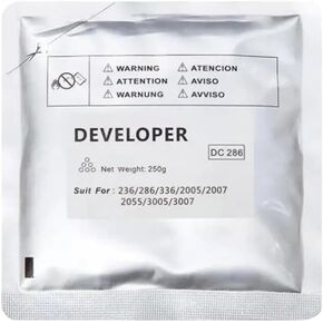 C286 Developer Powder Compatible with 236 286 336 2005 2055 3005 2007 3007 3005 3065 for Copiers 1PCS(Y-250g)