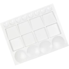 Plastic Watercolor Palette Tray Multi Compartment Easy Clean Paint Mixing Plates for Artists for Watercolor Painting