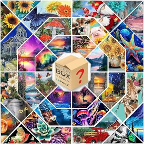 FFPTBNYX 12 Pack Diamond Painting Kits for Adults 5D Full Drill Diamond Art Paint with Round Diamonds DIY Gem Painting Kit for Home Wall Decor Gifts