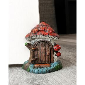 Lulu Decor, 100% Cast Iron House Fairy Door Decorative Door Stopper 4 lbs 5 oz