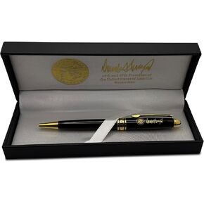 Donald Trump Executive Order Presidential Collector's Pen, Black and Gold Executive Rollerball with Signature and Seal, Premium Gift Box