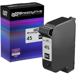 SPEEDYINKS Remanufactured Replacement for HP 45 51645A Vibrant Ink Cartridge (Black Single-Pack) PhotoSmart 1000 1100 1100xi 1115 1115cvr 1215 1215vm 1218 1315 1315vm P1000 P1000xi P1100 P1100xi P2100