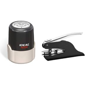 Corporate Seal Embosser and Self Inking Stamp | Combo (Black, 2-Items)