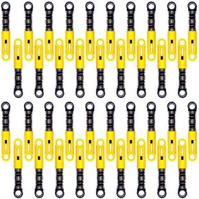38PCS Technic Shock Absorber (76537) Compatible with Lego MOC Parts,Technic Shock Absorber 6.5L with Hard Spring, Tight Coil in Middle(Yellow)