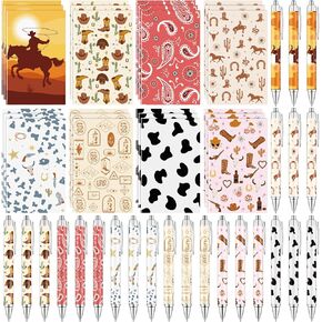 48 PCS Back to School Gifts 24 Axolotl Ballpoint Pens 24 Mini Spiral Notebooks Animal Pocket Notepads Axolotl Party Favors for Birthday Office School Classroom Supplies