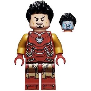 Lego Marvel Super Heroes Iron Man Mark 85 Armor Black Hair Minifigure from 76192 (Bagged)
