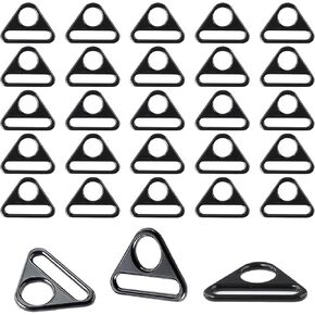 20pcs 1 Inch Triangle D Rings, Bag Hardware, Metal Triangle Buckles, Sturdy and Durable, Suitable for Wallet Straps, Belts, Bag Sewing, Adding a Touch of Sophistication to Your Accessories
