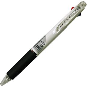 Uni Ballpoint Pen Jetstream 3 Color Black, Red, Blue Ink 0.5mm, Transparent Black (SXE340005T.24)