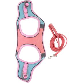 1set Reflective Cat and Leash Pet Walking Vest for Cats and Wear-Resistant for Outdoor Adventures