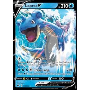Lapras V 49/202 - Sword & Shield - Pokemon Ultra Rare Card - Foil
