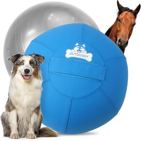 Large Herding Ball for Dogs – 25’’ Durable Herding Ball with Full-Cover Hook-and-Loop Zipper Protector – Perfect for Australian Shepherd, Border Collie, Cattle Dogs & More