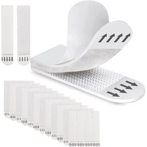 Picture Hanging Strips 24 Pairs Heavy Duty Picture Hanger Kit Damage Free Picture Hanging Hangers Hooks & Loops for Home Decor Adhesive Strips