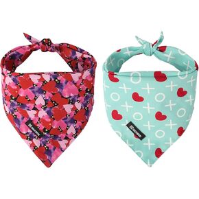 Maca Bates 4th of July Dog Bandana USA Triangle American Flag Scarf Patriotic Handkerchief Soft Cotton Cute Adjustable Puppy Bandanas Independence Day Gift for Small Large Pet