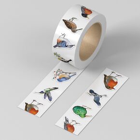 500 PCS/roll Bird Aesthetic Cute Round Seal Label Self-Adhesive Nature Stickers for Kids Christmas Party Decorations Envelopes Water Bottles Laptop Notebook Scrapbook Luggage Phone Skateboard, Helmet