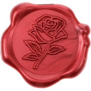 40 PCS Red Rose Wax Seal Steam ، Red Self Redafficive Wax Seal Seal Party Party Christmas Christmas Tamp