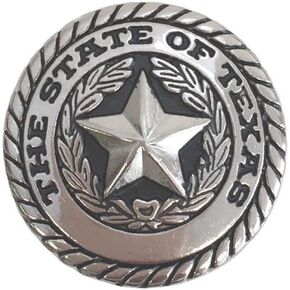 AJ Tack State of Texas Concho Nickel / 1"