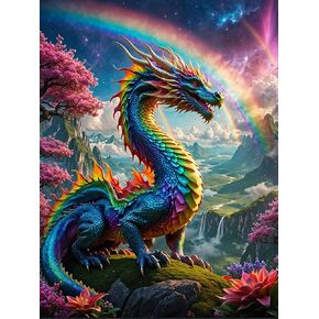 Lovepefe Mountain Diamond Art Painting Kits for Adults, 6 Pack Paint with Diamond Kit for Beginners DIY Full Drill Gem Art Home Wall Decor 12 X 16 Inch