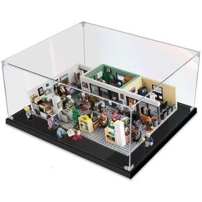 3MM Display Case for Lego 21336 The Office Building Set,Dustproof Clear Display Case Compatible with Lego 21336(Not Include The Model)