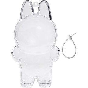Protective Case for L A B 2.0 Doll Display Box, Standing Case,Clear Display Case with Keychain(No Doll, 1Pcs Standing)