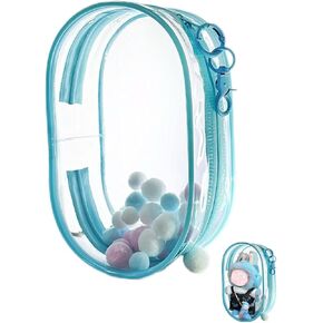 17/15cm BLOSH BOX DOLL DOLL DISTRATION DISPLANT BACKENCAIN ، علبة وقائية للألعاب الفخمة ، صندوق تخزين بلاستيكي متين PVC （أخضر فاتح）
