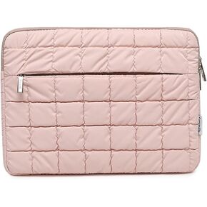 Canvas Life 360 Protective Plush Laptop Sleeve 14-14.4-inch Laptop Sleeve Bag Compatible with HP, Lenovo, Dell, ASUS, MacBook Pro 14-inch - Quilted Design (Black, 14 inch / 14.0 inch)