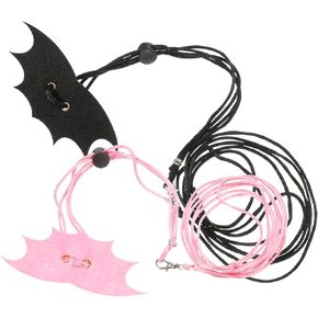 Milisten 2sets Reptiles Traction Rope Leash for Small Pets Bearded Dragon Squirrel Stylish Wing Design Bright Colors for Outdoor Activities