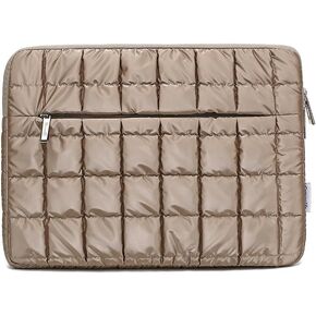 Canvas Life 360 Protective Plush Laptop Sleeve 14-14.4-inch Laptop Sleeve Bag Compatible with HP, Lenovo, Dell, ASUS, MacBook Pro 14-inch - Quilted Design (Black, 14 inch / 14.0 inch) in Kuwait