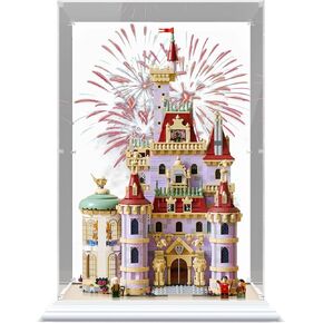 Acrylic Display Case for Beauty and The Beast Castle Building Set, Clear Dust-Proof Protective Showcase Box for Lego 43263 (Lego Set NOT Included)