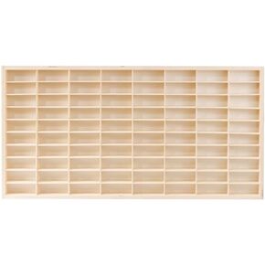 Wooden Display Case for 1:64 Toy Car Model Wall Mounted Storage Cabinet (77.5*4*47CM)