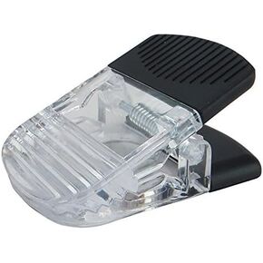 totalElement Large Clear 2 Inch Magnetic Office, Paper and Bag Clips, Translucent, 5-Pack