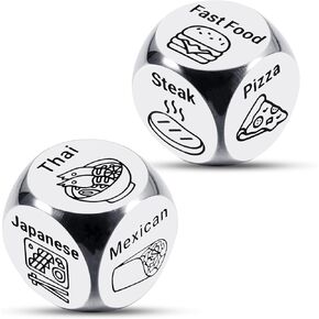 25th Tin Anniversary Wedding Gifts for Him Her Women Men 25th 10th Anniversay Birthday Gag Gifts Halloween Boo Baskets Stuffers for Him Her Date Night Ideas Stocking Stuffers for Women Men Food Dice