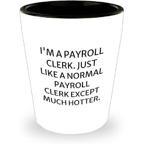 Payroll Clerk Gifts: Funny Hot and Sassy Shot Glass for Payroll Clerk Humor, Christmas Payroll Clerk Gifts for Payroll Clerk Lovers, Payroll Clerk Appreciation from Coworkers and Friends