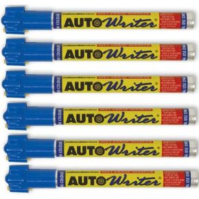 Auto Writer Autowriter PENS Assorted - (6 Pack) [Yellow, Blue, Green, Pink, Red and White] (Assorted)