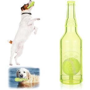 Water Bottle Dog Toy,Crunchnplay Bottle Toy for Dogs,Floating Dog Chew Toys,Squeaky Dog Toys for Aggressive Chewers,Dog Toy Water Bottle Cruncher,Interactive Dog Toys for Small Medium Dogs Boredom