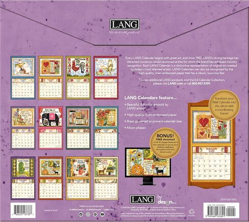 Lang Companies, Simple Life 2026 Wall Calendar by Karen H. Good, 13.4'' X 12'', 12-Month Calendar with Stapled Binding in Saudi Arabia